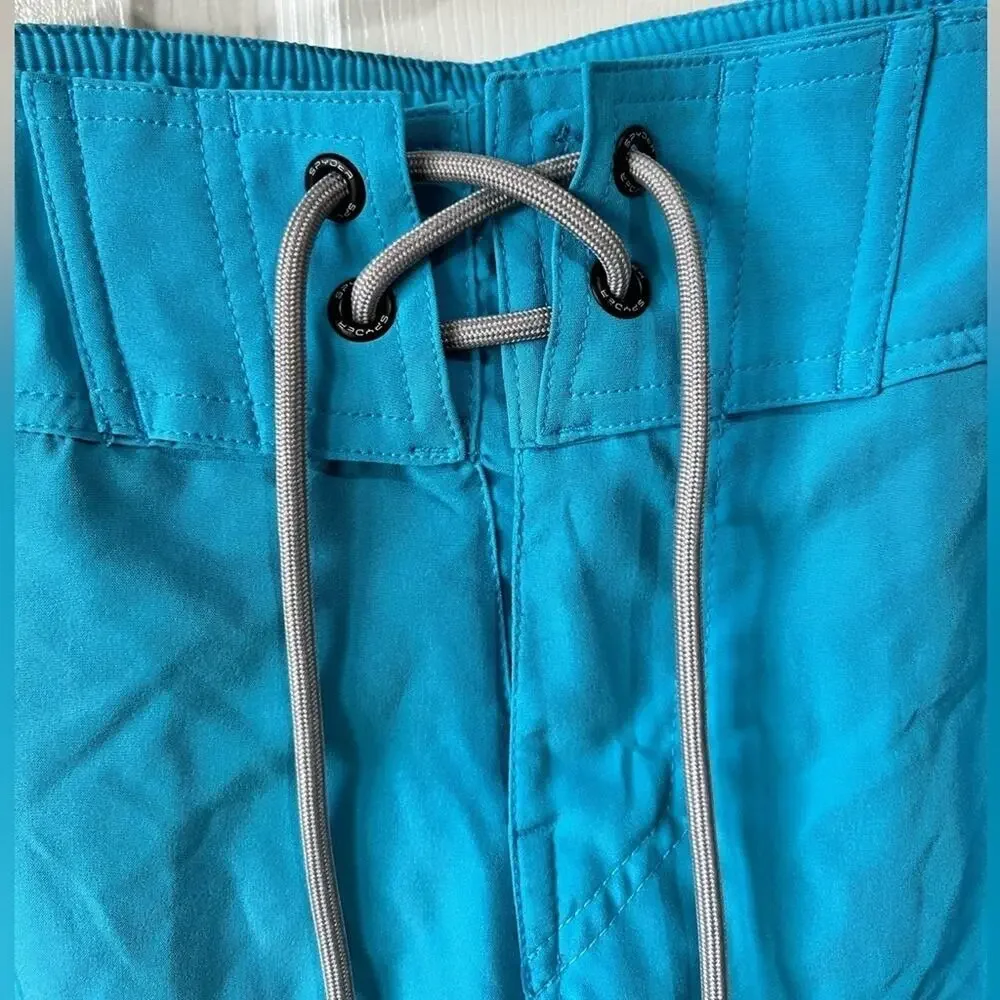 Spyder Men's Board Shorts Swim Trunks UV Protection Blue Size S NWT